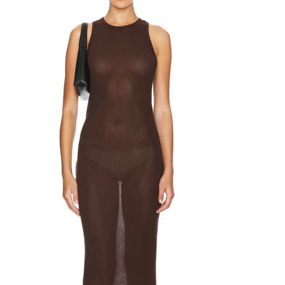 Cotton Citizen The Rio Maxi Dress (NWT, Chocolate, S)